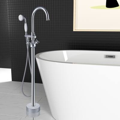 Topcraft Classical Freestanding Bathtub Faucet with Handheld Shower