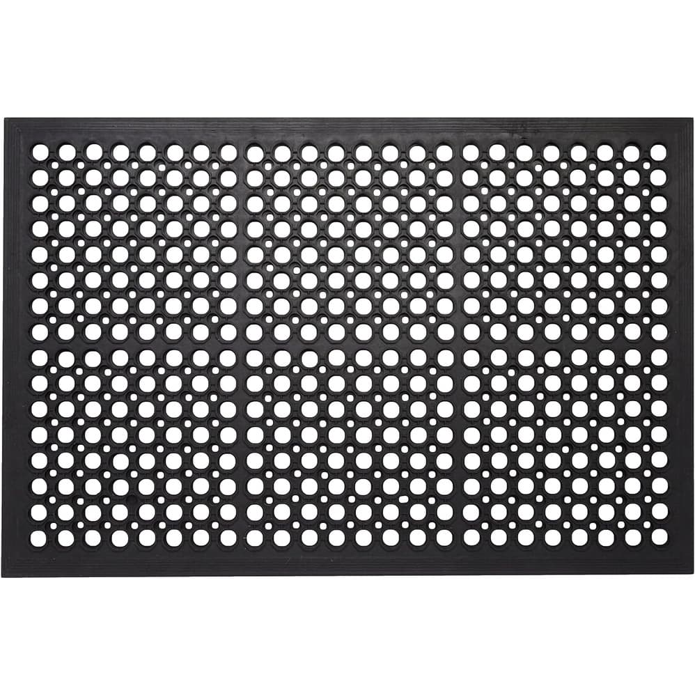 A1HC New All Purpose Versatile Rubber Floor Mat with Drain Holes, Heavy Duty Rubber Mat for Workplace, Restaurant, Kitchen etc