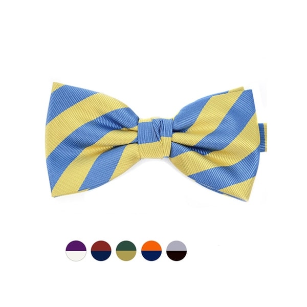 Stripes College Banded Bow Tie