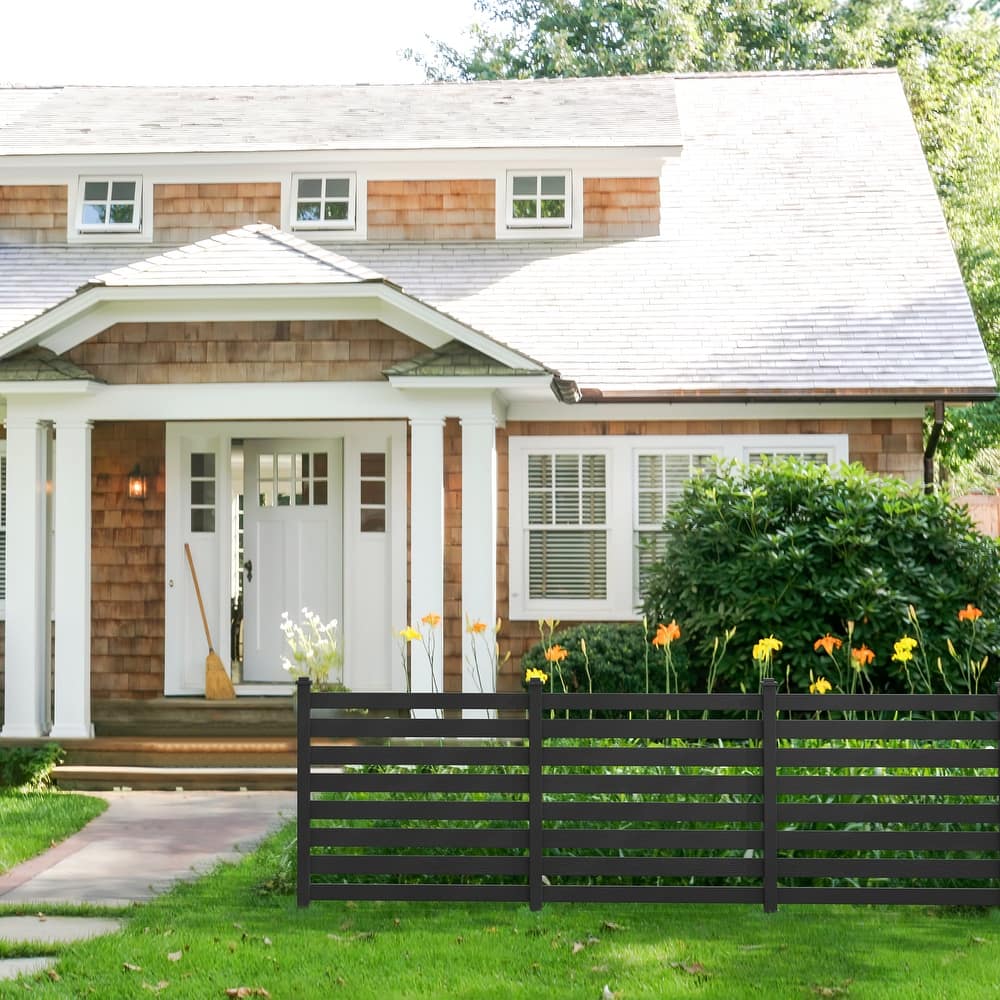 Outdoor Fences That Do Not Require Digging Pits Build A Private Barrier For The Courtyard,4-Panel - 39.3 in. W x 35.6 in. H