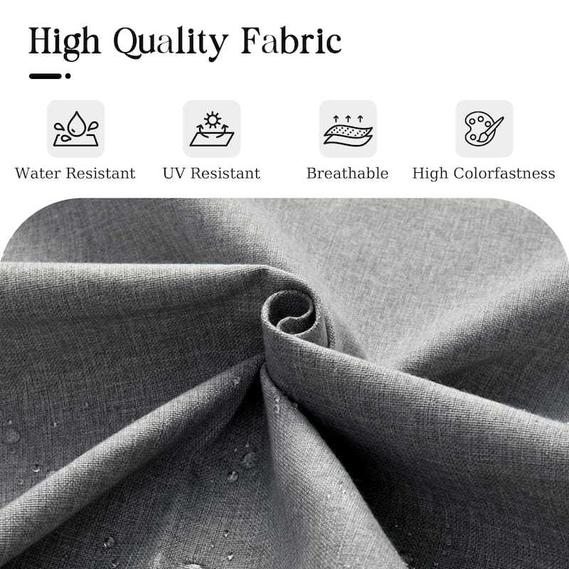 HOOOWOOO 4-piece Wicker Outdoor Conversation Set with Glass Coffee Table