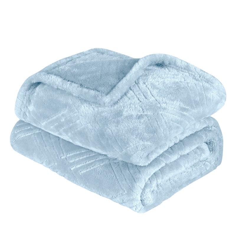 Superior Alaska Quilted Diamond Plush Fleece Blanket For Couch or Bed