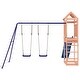 preview thumbnail 7 of 19, vidaXL Swing Set Outdoor Backyard Wooden Playground Equipment for Kids Age 3-8