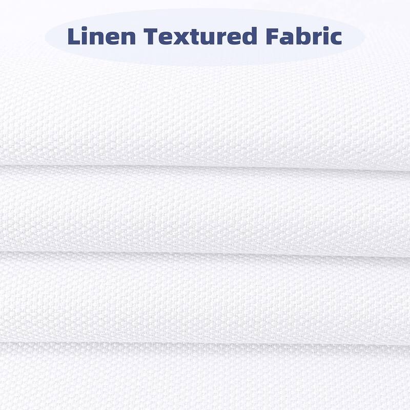DriftAway Pinch Pleat Faux Linen Textured Blackout Curtains