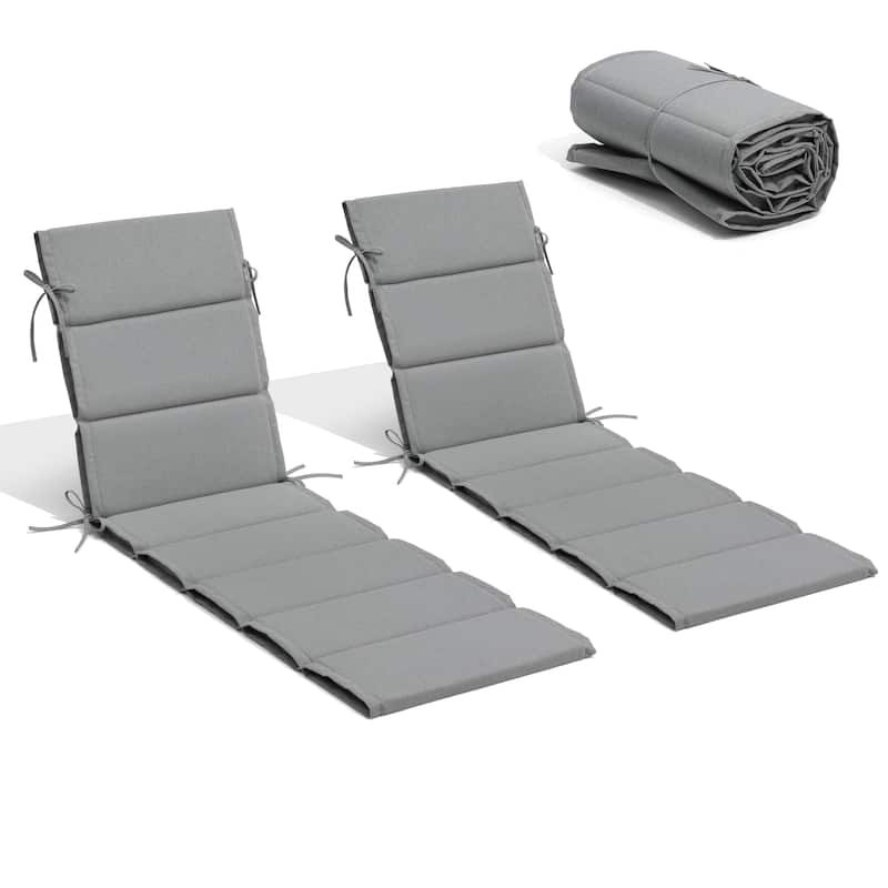 Outdoor Chaise Lounge Chair Cushion Patio Sun Lounger Cushion Sunbed Seating Pad