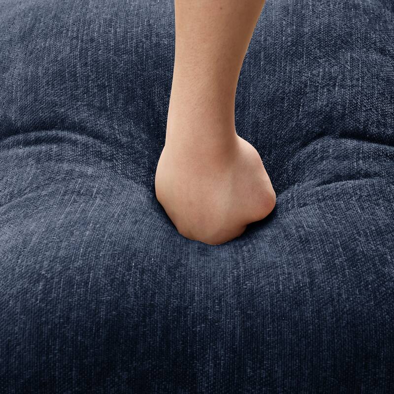 GDFStudio - Elegant Mid Century 3-Seater 107" Chenille Sofa with Flared Arms