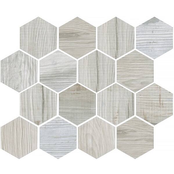 slide 2 of 2, Apollo Tile 5 pack 9.8-in W x 11.8-in L Matte Ceramic Wall and Floor Mosaic Tile (4.015 Sq ft/case)