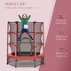 preview thumbnail 6 of 7, Trampoline with Enclosure Net, Springless Design, Safety Pad and Steel Frame