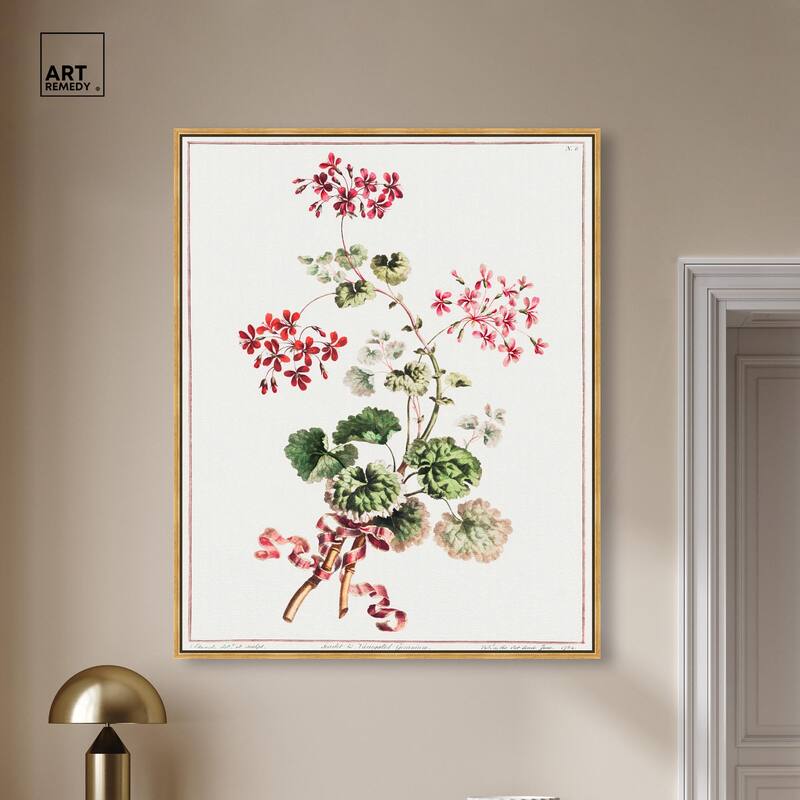 Carlet Variegated Geranium 1801 Canvas by Art Remedy
