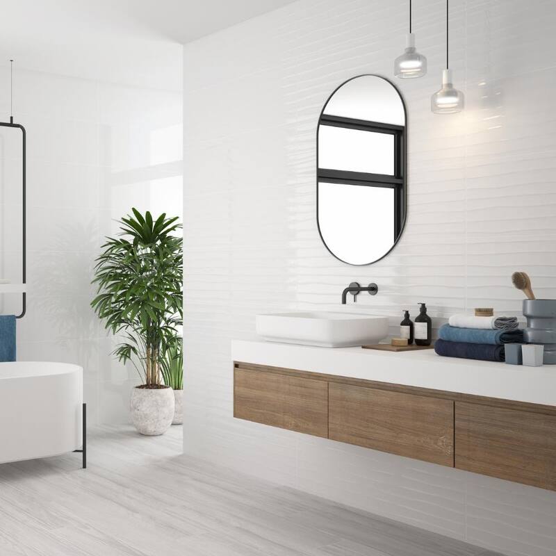 The Tile Life Brisbane 12x40 Blanco Duna Ceramic Wall Tile