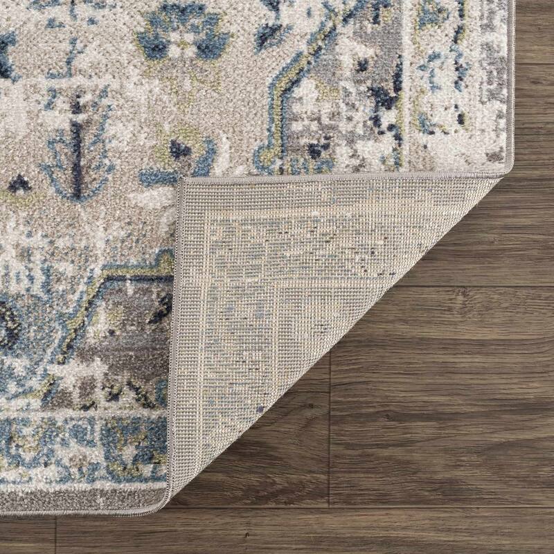 Hauteloom Cabacungan Hallway, Kitchen Machine Washable Runner Rug - Black, Taupe, Peach - 2'7" x 7'3"