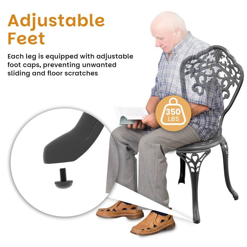 Traditions 5-Piece Patio Outdoor Dining Set with 4 Dining Chairs and Rectangular Dining Table, Rust Free