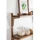 preview thumbnail 8 of 32, Kate and Laurel Meridien Mid-Century Wall Shelves - 24x8x24
