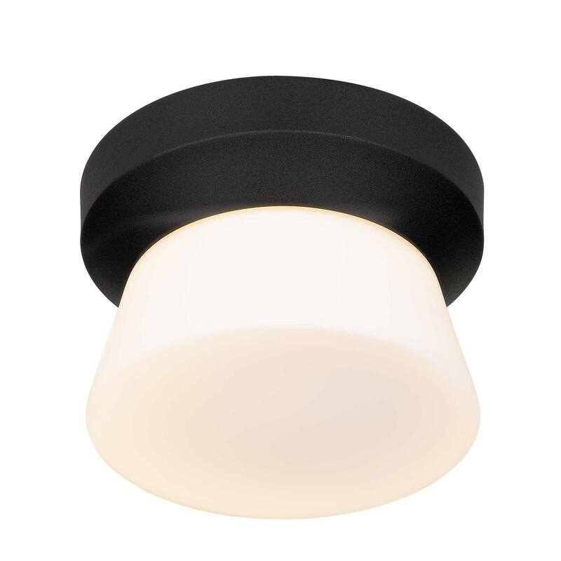 7 inch Black Integrated LED Flush Mount