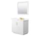 Option White, Gold Trim, Giotto Quartz Top