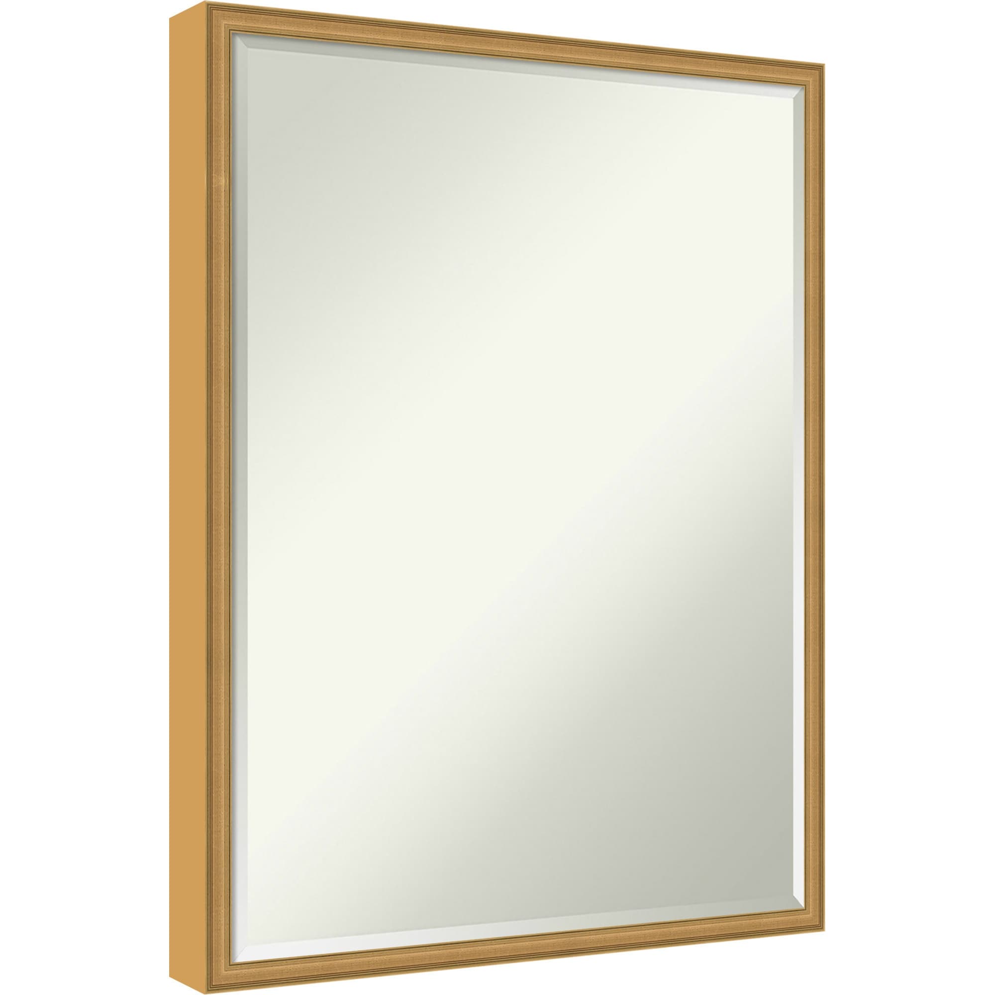 Edith Half-Inch-Bevel Wood Framed Bathroom Vanity Wall Mirror