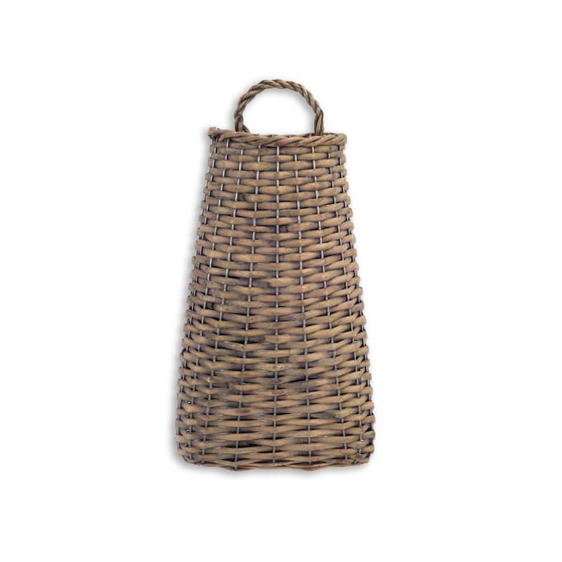 Willow Wall Basket (Set of 6) - 7.25 x 3.75 x 14; 0 x 0 x 0; 0 x 0 x 0