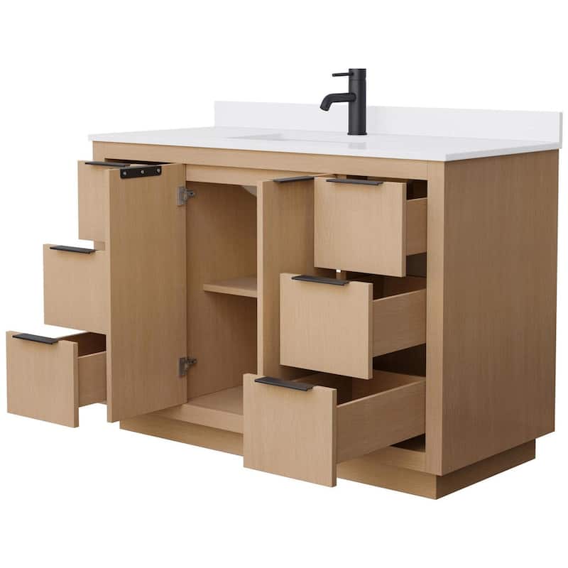 Wyndham Collection Maroni 48" Free Standing Single Basin Vanity Set
