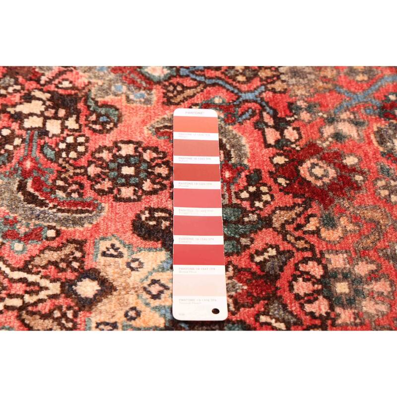 ECARPETGALLERY Hand-knotted Andelz Red Wool Rug - 4'2 x 9'11