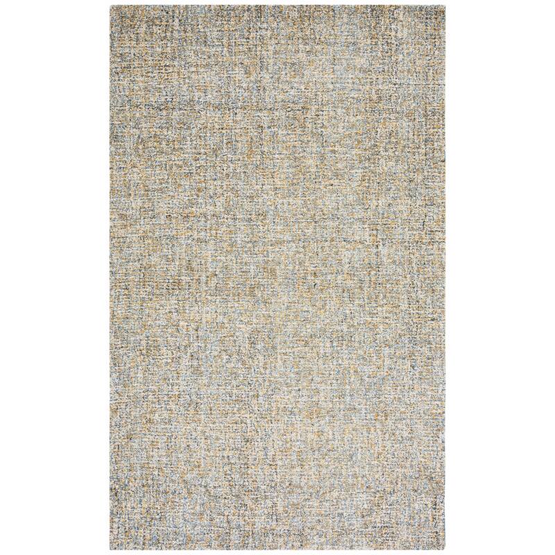 SAFAVIEH Handmade Abstract Behice Modern Wool Rug - 6' Square - Blue/Gold