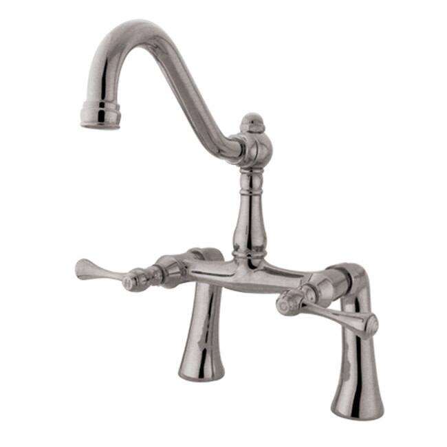 Kingston Brass Victorian Deck Mounted Clawfoot Tub Filler with Metal