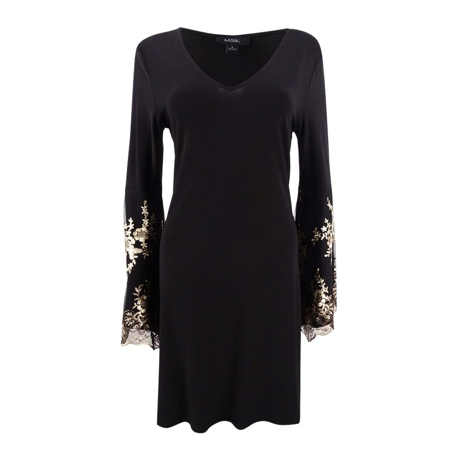 msk black and gold dress