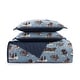 preview thumbnail 5 of 8, Tasha Polizzi Settler Blue Western Print and Solid Chambray Back 3 Piece Reversible Quilt with Pillow Shams