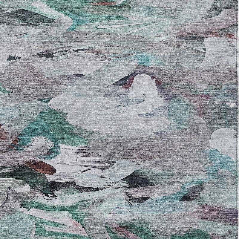 HomeRoots Abstract Transitional Rectangle Outdoor Rug