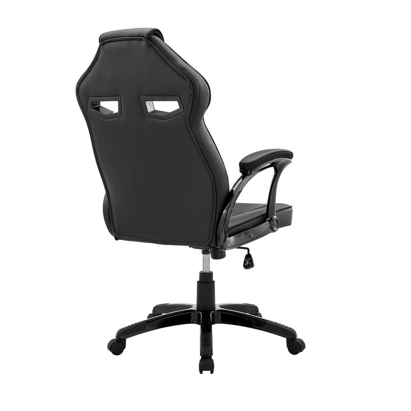 Aspect Adjustable Gaming Chair in Faux Leather with Mesh and Lumbar Support Pillow