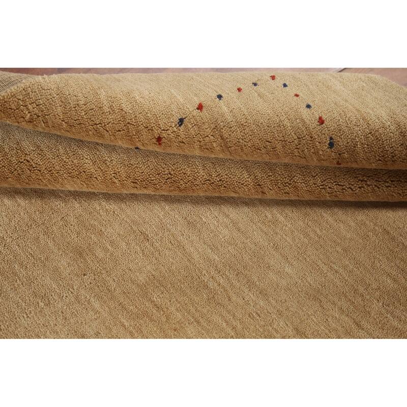 Tribal Gabbeh Area Rug Handmade Oriental Wool Carpet - 3'11"x 5'10"