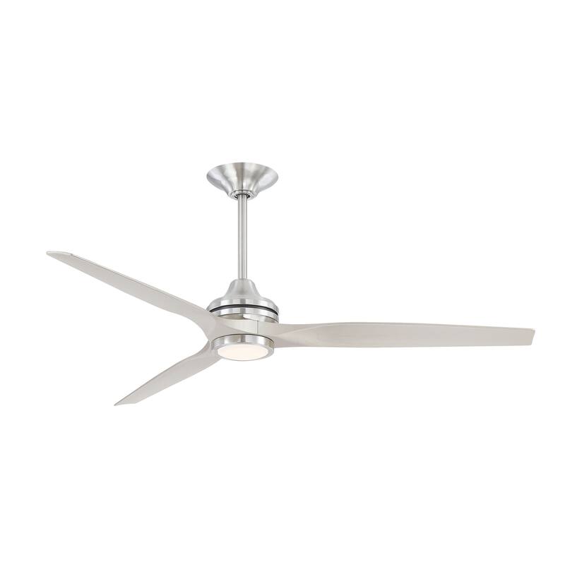 Fanimation Spitfire DC Custom Indoor/Outdoor Ceiling Fan DC Motor - Brushed Nickel