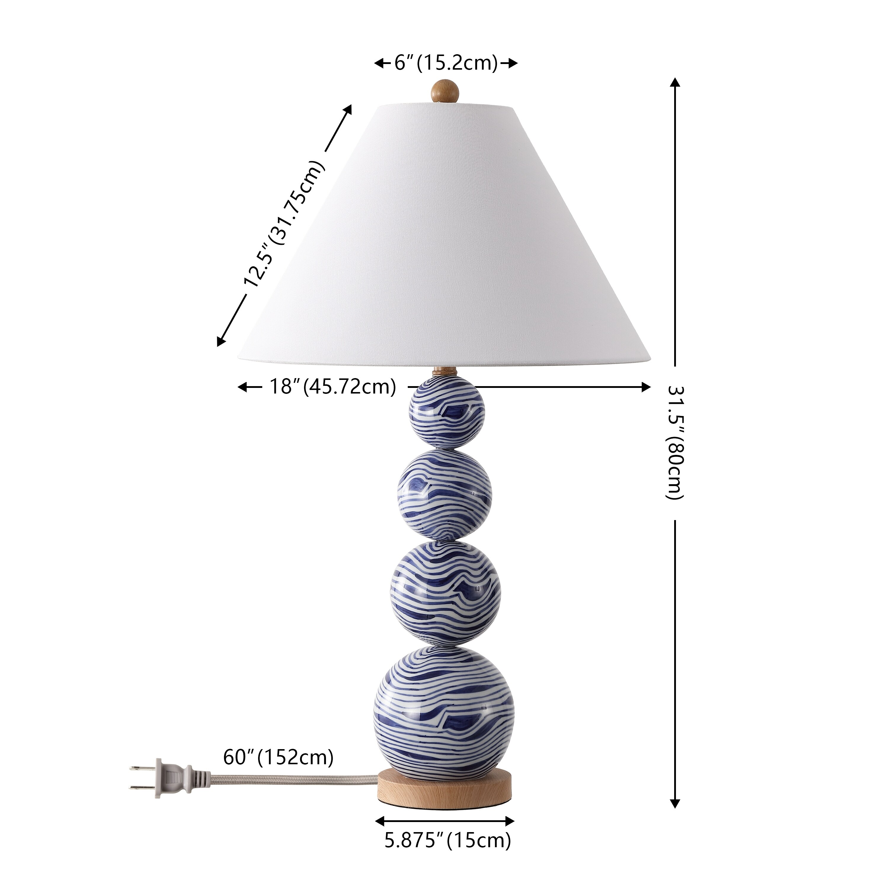 SAFAVIEH Couture Juniper, 32-inch, Table Lamp - 18