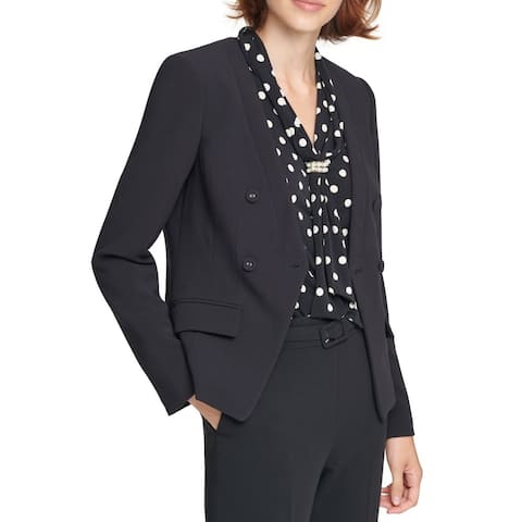 Karl Lagerfled Paris Women's Blazer Black Size 8 Collareless 2-Pockets