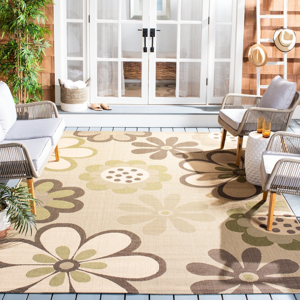SAFAVIEH Courtyard Doloris Indoor/ Outdoor Waterproof Patio Backyard Rug