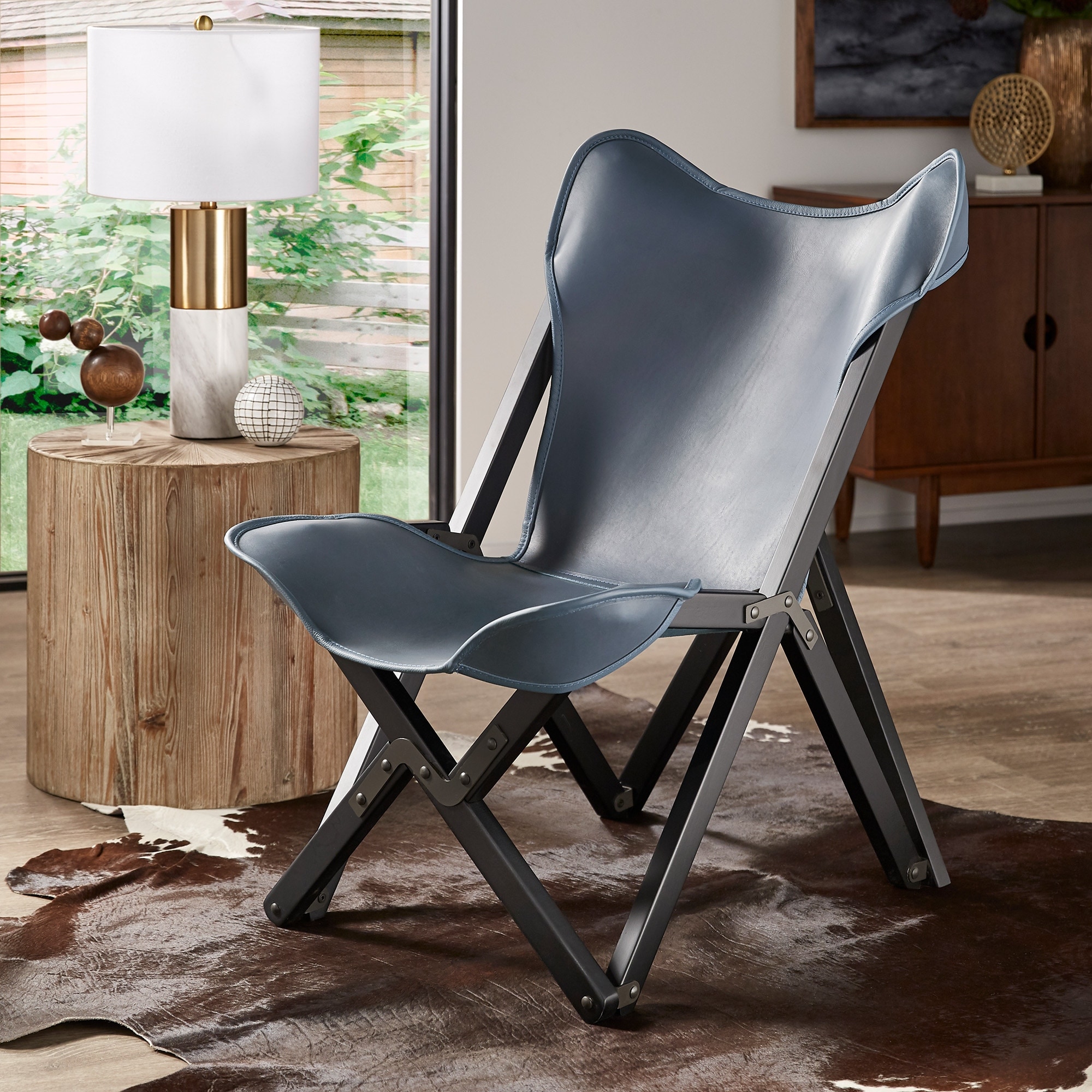 Carbon loft littler leather sling chair store