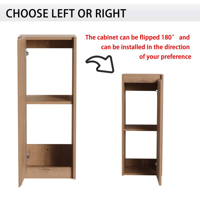 Malwee 12"/36" Bathroom Cabinet Wall Mounted Storage, Bathroom Medicine Cabinet with Soft Close Door and Shelf Over The Toilet