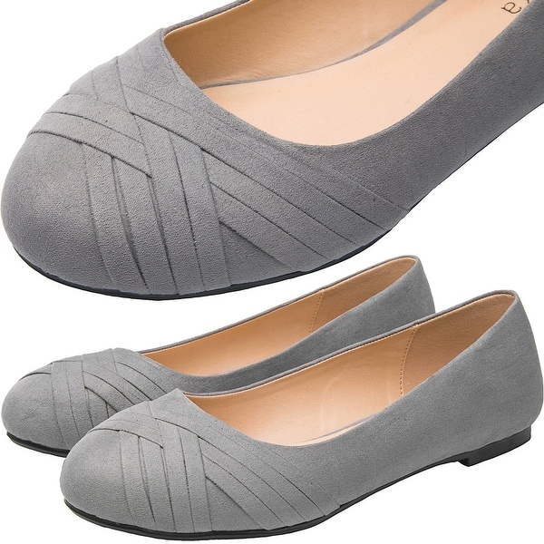 gray womens shoes flats
