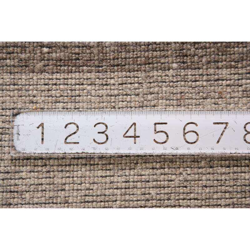 Grey Tribal Gabbeh Indian Area Rug Hand-Knotted Wool Carpet - 5'3" x 7'6"