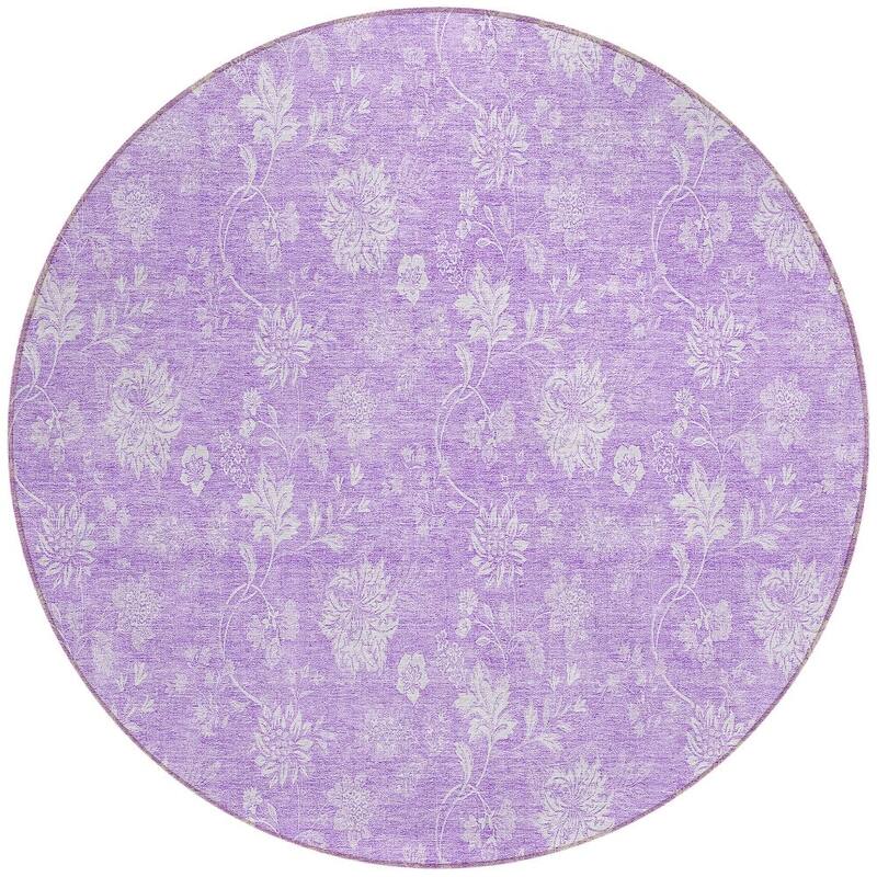 HomeRoots Floral Transitional Rectangle Outdoor Rug