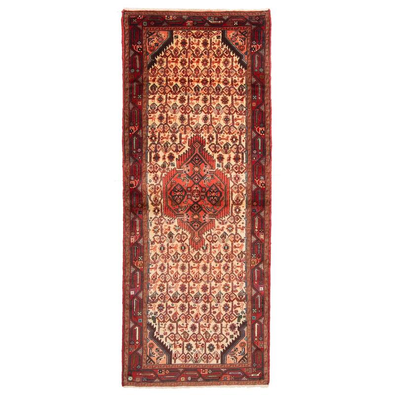 ECARPETGALLERY Hand-knotted Andelz Cream Wool Rug - 2'7 x 6'10