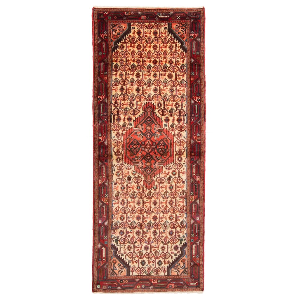 ECARPETGALLERY Hand-knotted Andelz Cream Wool Rug - 2'7 x 6'10