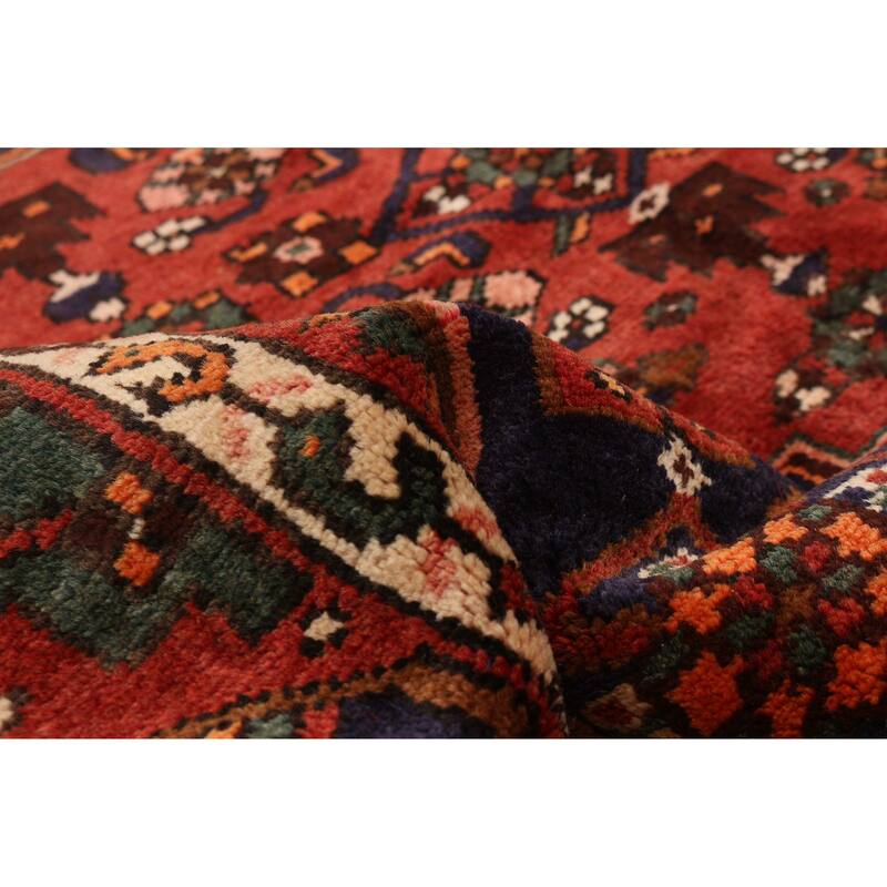 ECARPETGALLERY Hand-knotted Andelz Red Wool Rug - 4'1 x 6'11