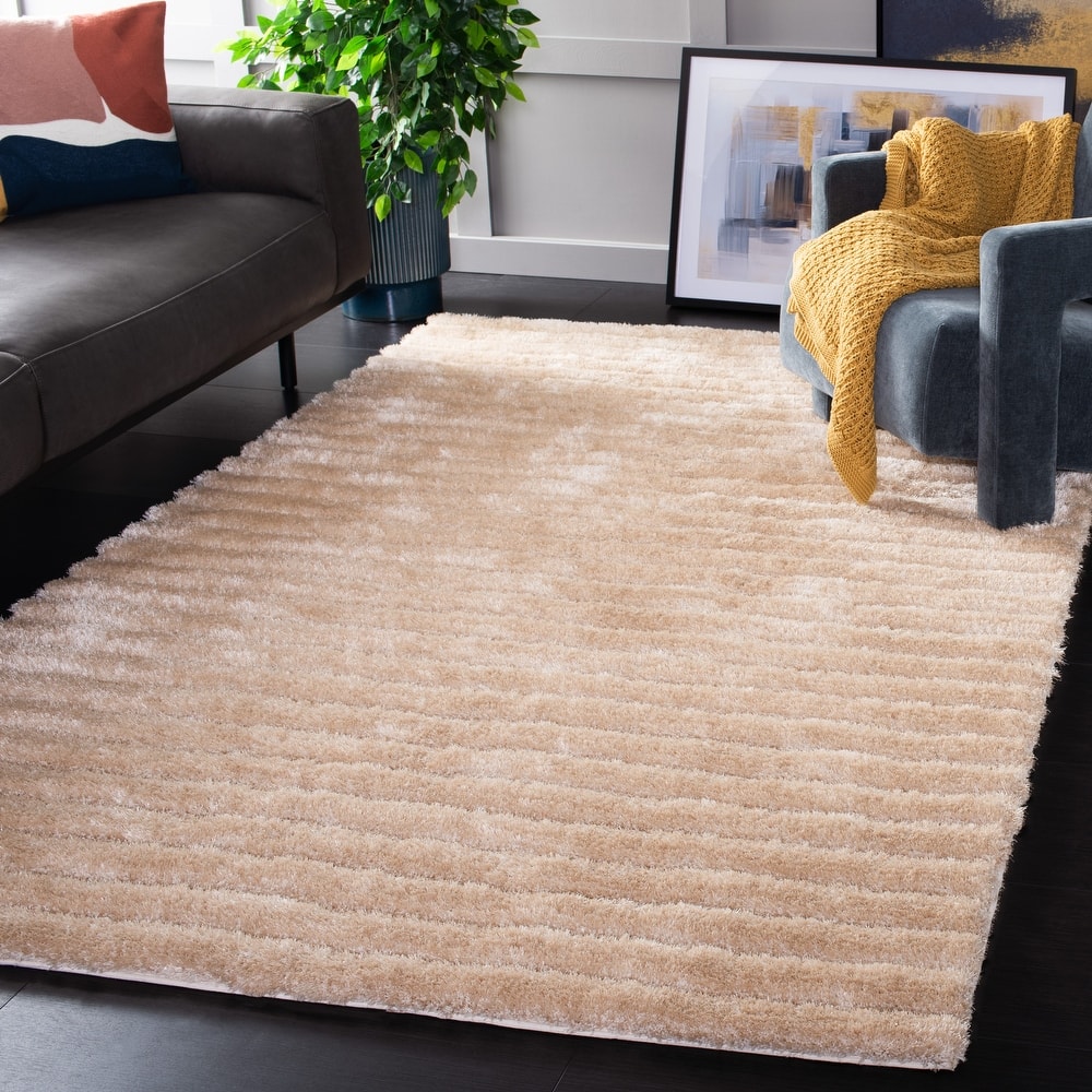 SAFAVIEH Handmade 3D Shag Ivana 1.2-inch Thick Rug