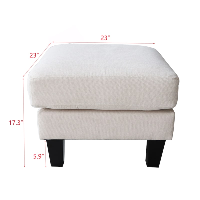 Fabric Ottoman Space-Saving Sofas for Living Room, Apartment and Office
