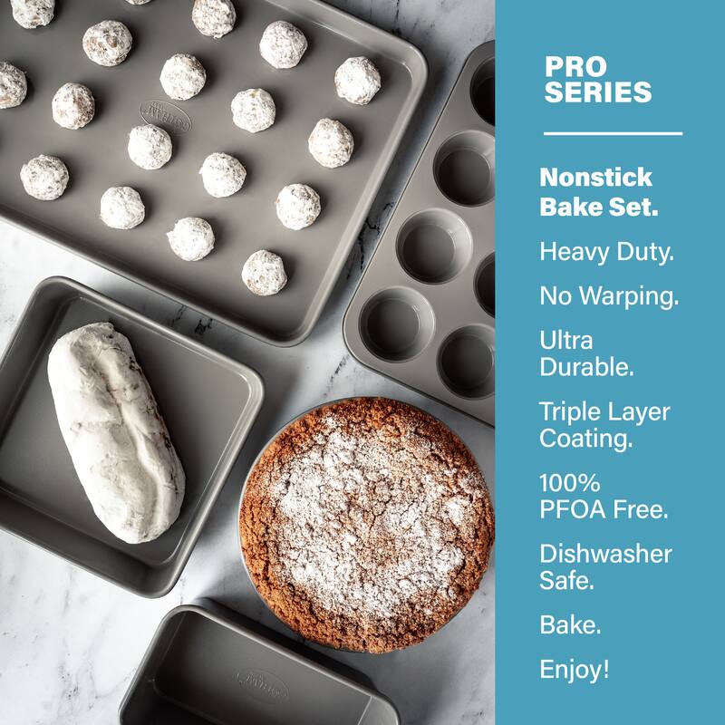 Gotham Steel Pro Grey 5 Piece Nonstick Bakeware Set