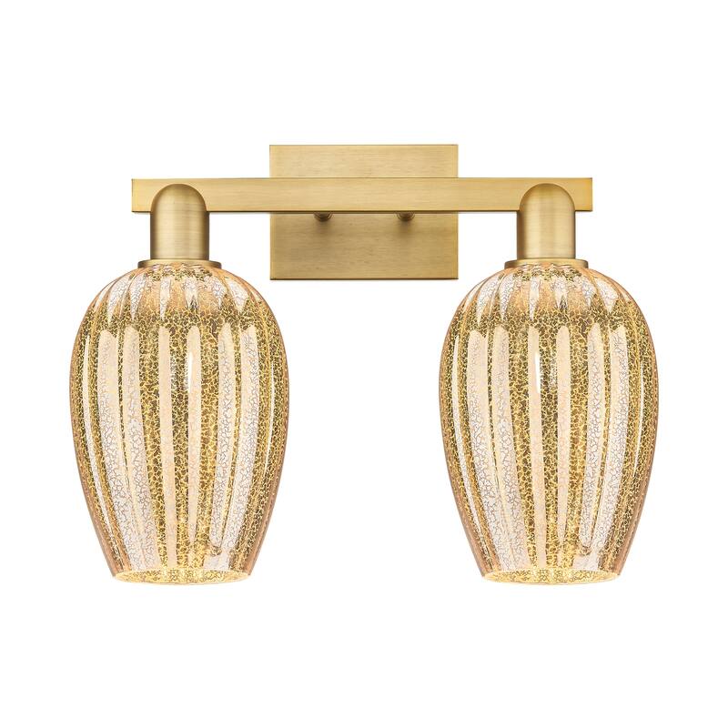 Innovations Lighting Downtown Urban - Preston - 2 Light 16" Flute Shade Bath Vanity Light