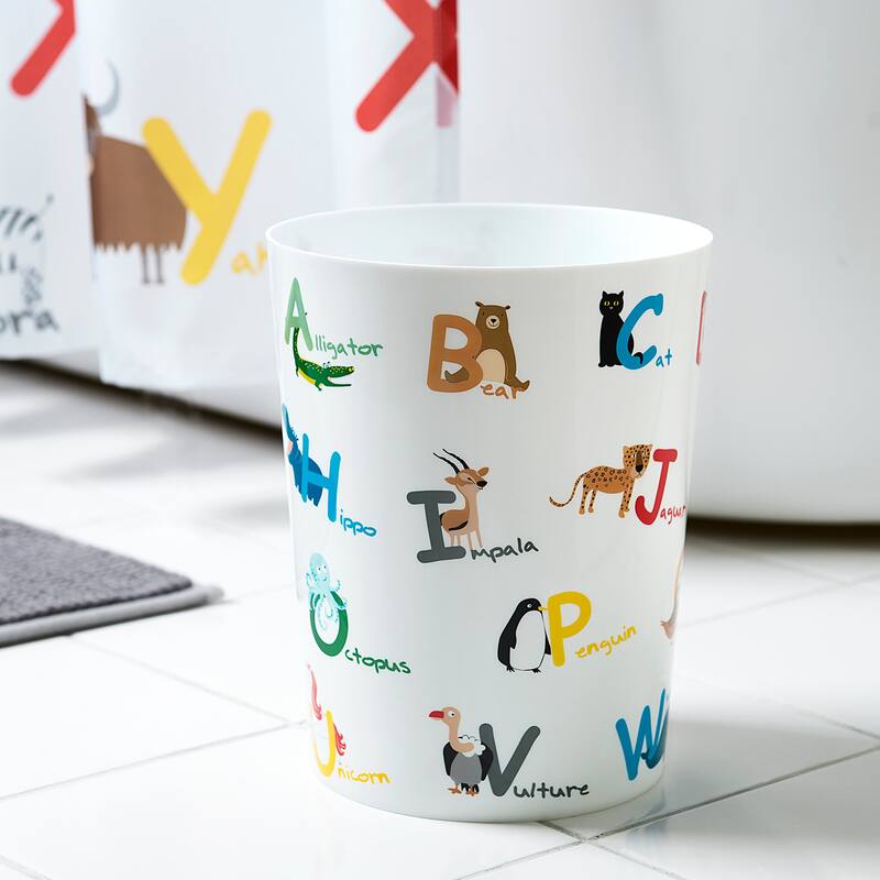 Animal Alphabet Wastebasket