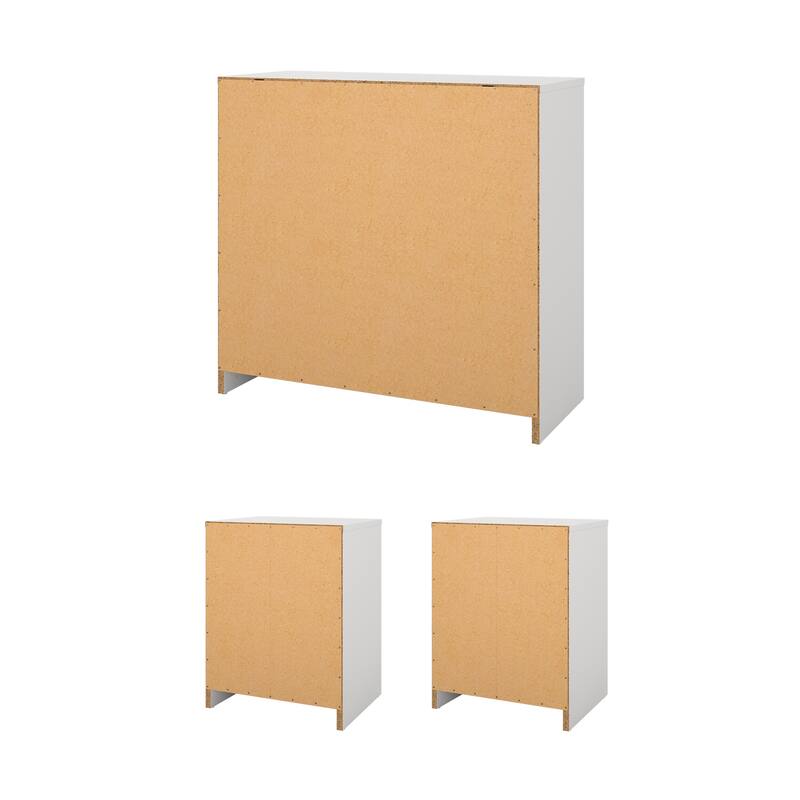 Porch & Den Zoe 3-Piece Bedroom Set - Chest And Nightstand Set Of 2