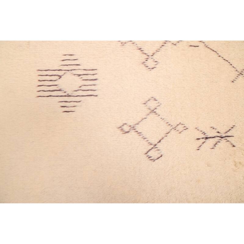 ECARPETGALLERY Hand-knotted Pak Finest Marrakesh Cream Wool Rug - 5'9 x 7'9