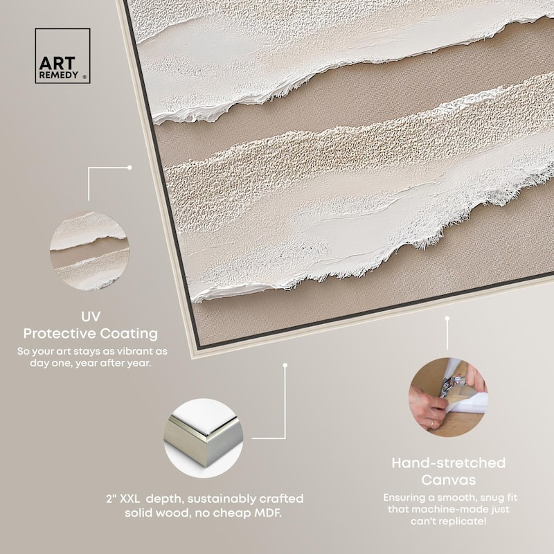 Textured Sea III Canvas by Art Remedy